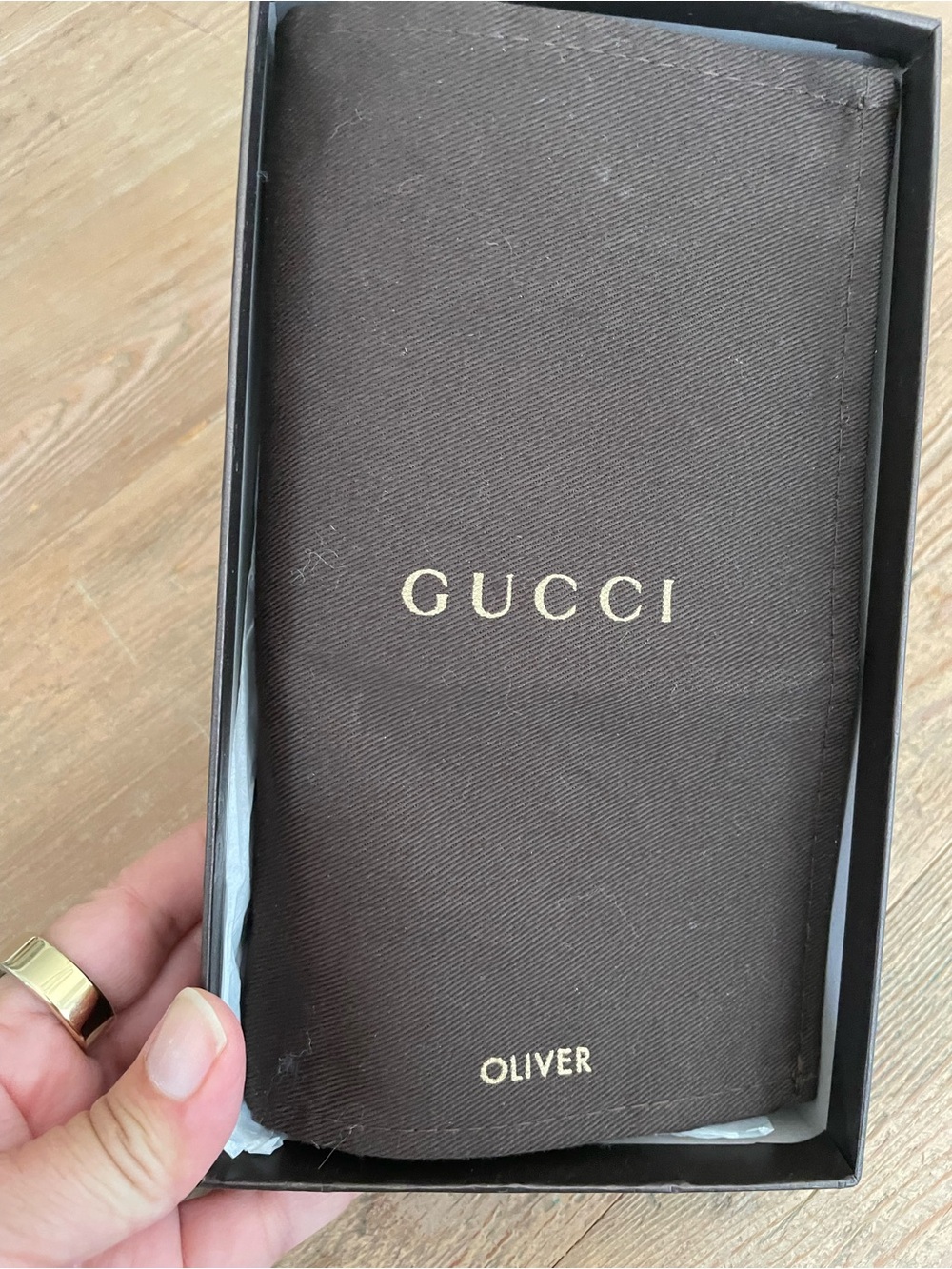 Gucci Vintage GG Canvas Continental Wallet Dark Brown Leather - Picture 14 of 15